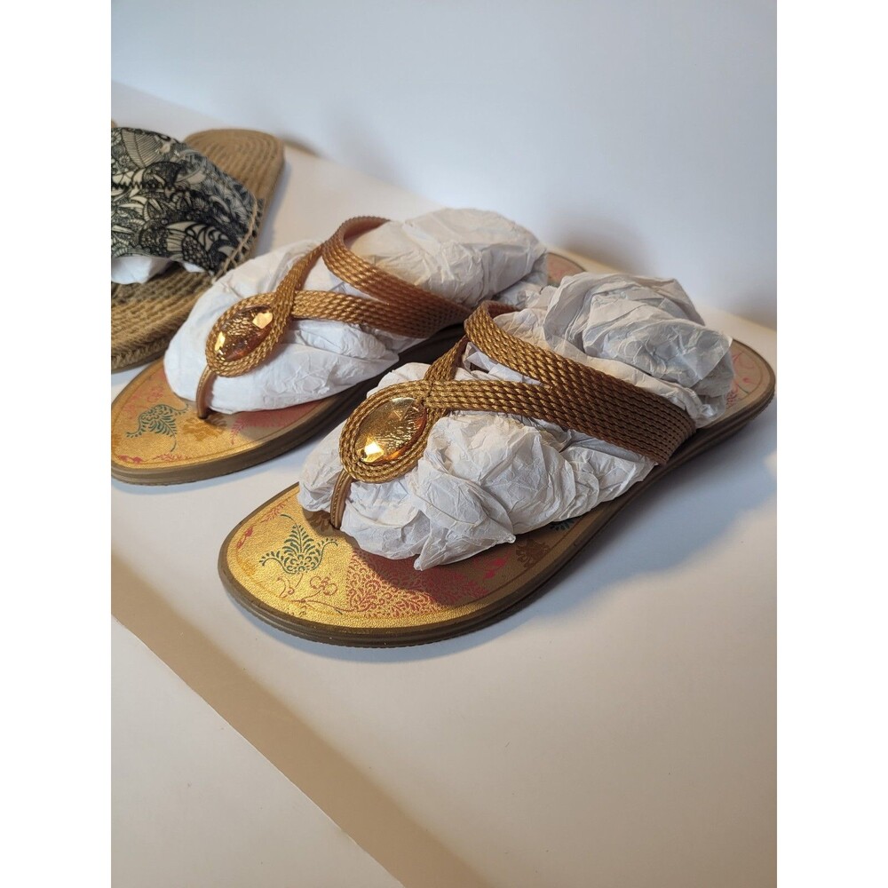Montego Bay Club & Saks Fifth Avenue Womens Size 7 Sandals Bundle 2 Pairs